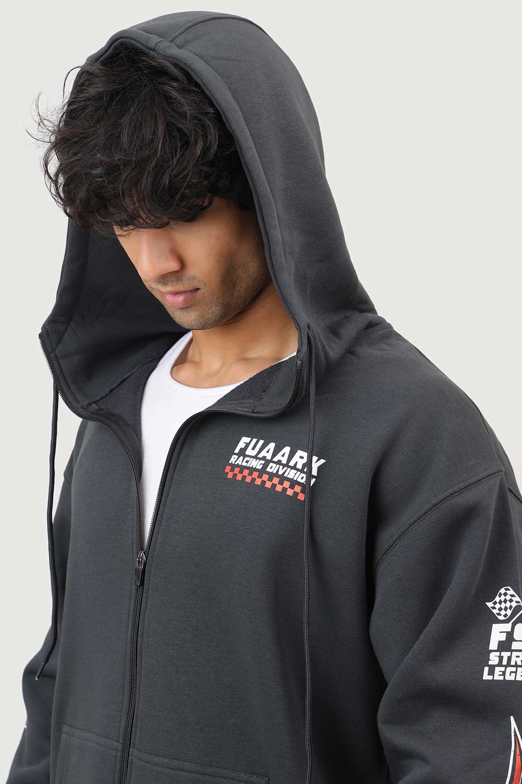 Fuaark Racing Division Oversized Jacket Dark Grey