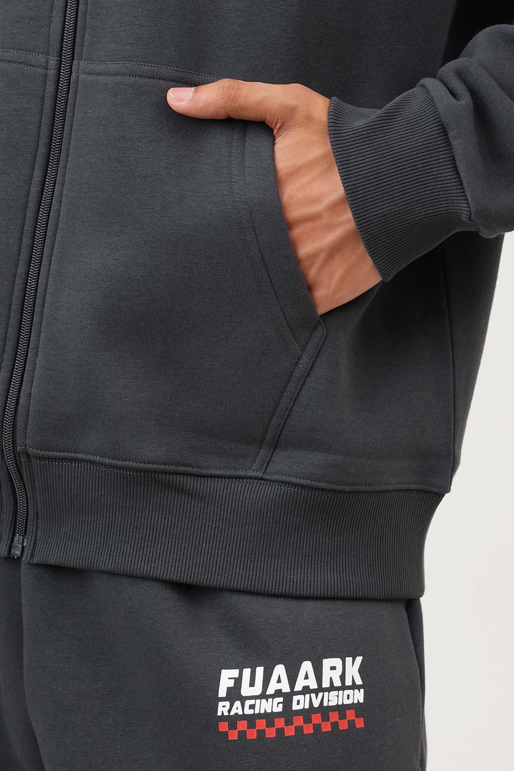 Fuaark Racing Division Oversized Jacket Dark Grey