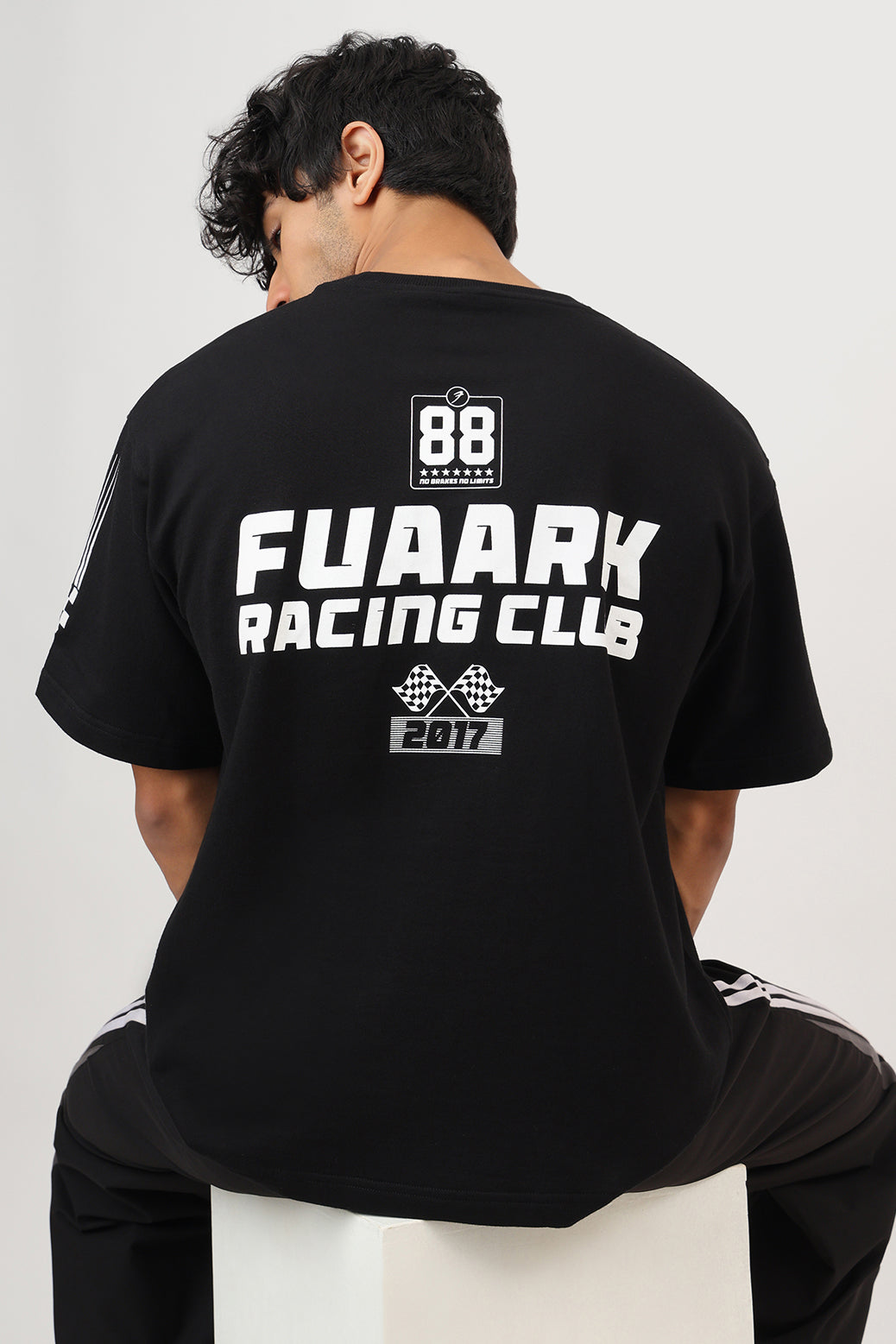Fuaark Racing Club Oversized T-shirt Black