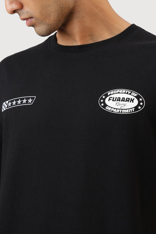 Fuaark Racing Club Oversized T-shirt Black