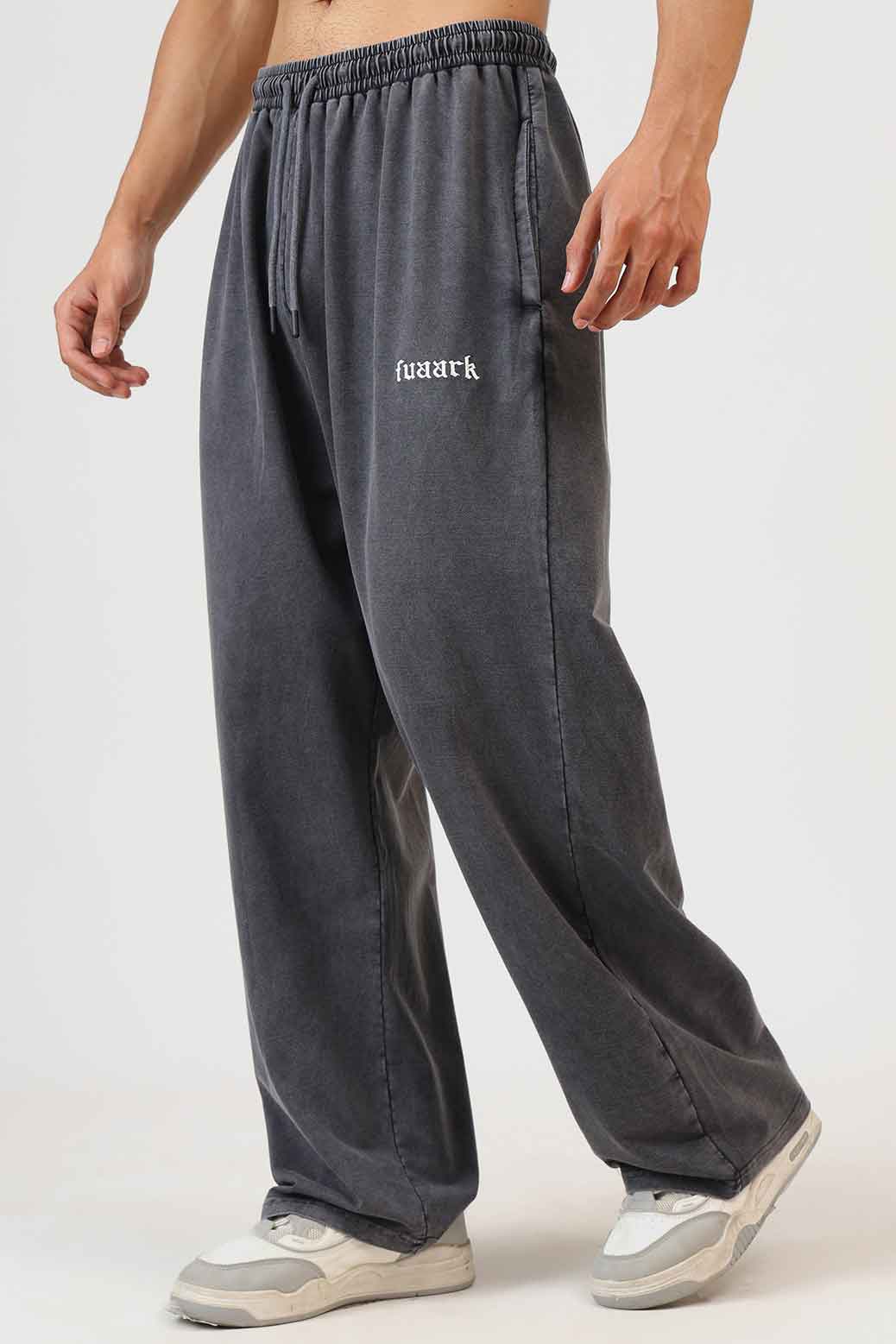 Raw Washed Loose Tracks Dark Grey