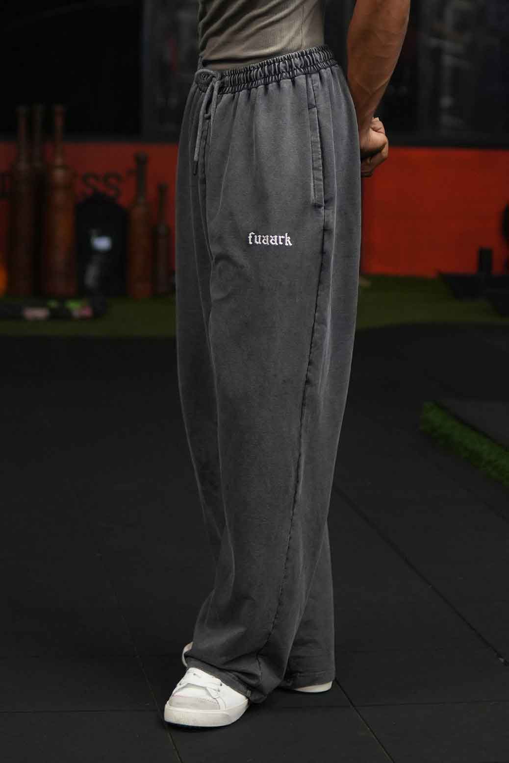 Raw Washed Loose Tracks Dark Grey