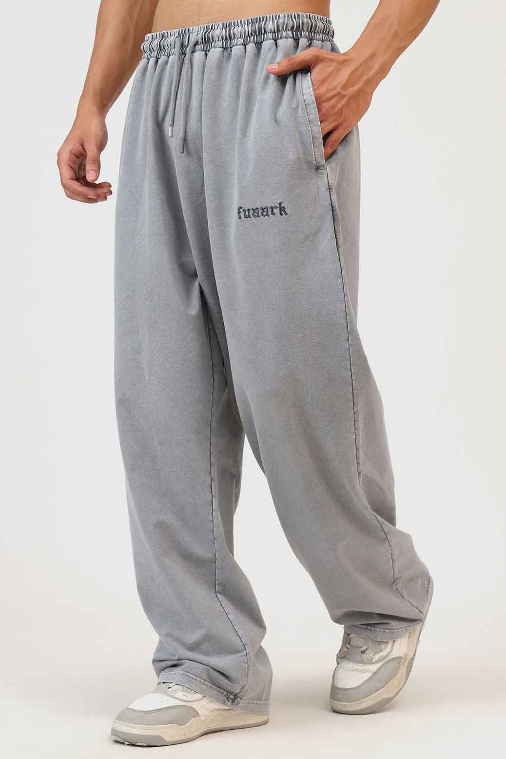 Raw Washed Loose Tracks Light Grey