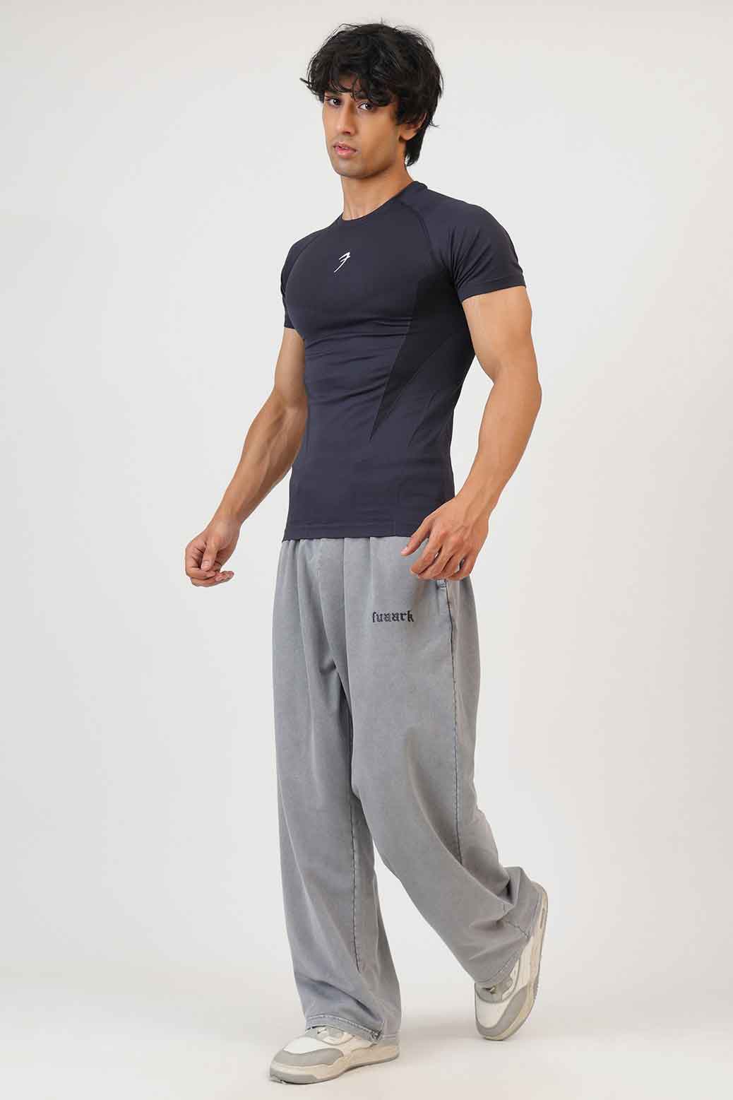 Raw Washed Loose Tracks Light Grey