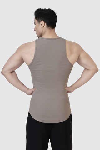Ribbed Tank Warm Beige