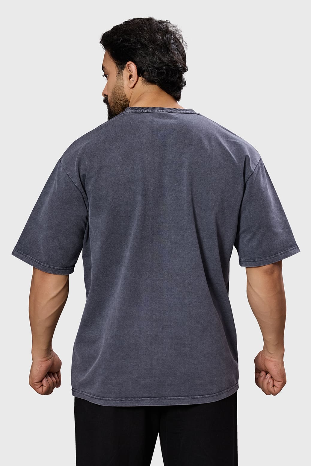 Shadow Washed Oversized T-shirt Dark Grey