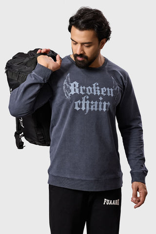 Shadow Washed Sweatshirt Dark Grey