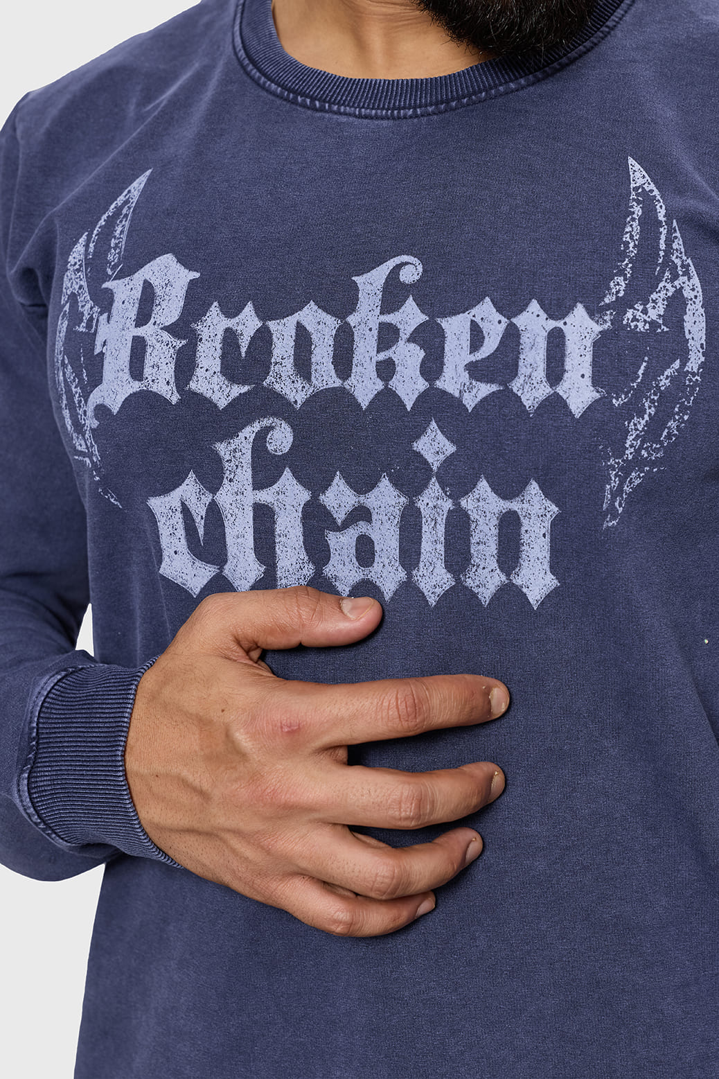 Shadow Washed Sweatshirt Navy