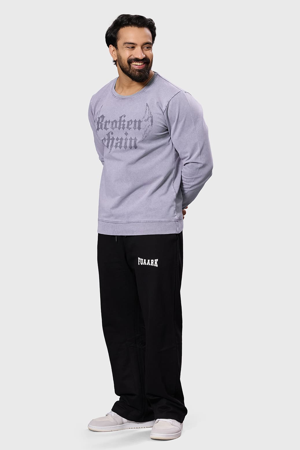 Shadow Washed Sweatshirt Light Grey