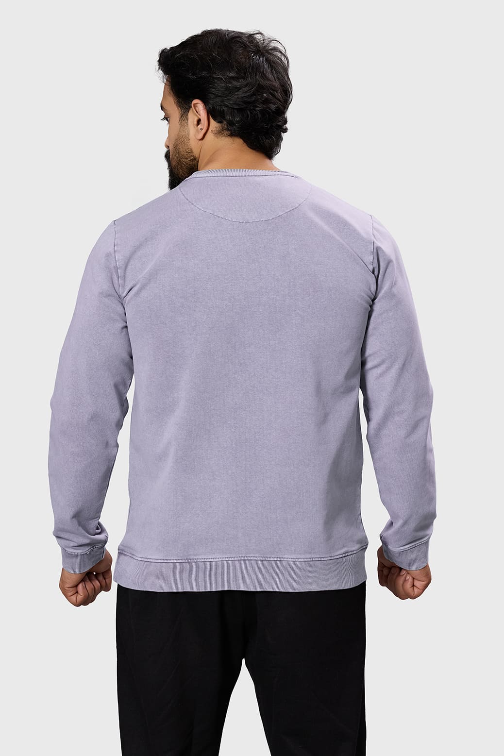 Shadow Washed Sweatshirt Light Grey