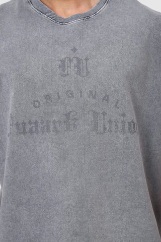 Shadow Washed Capsleeves Tank Light Grey