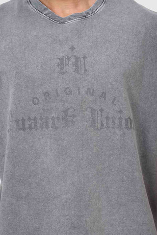 Shadow Washed Capsleeves Tank Light Grey