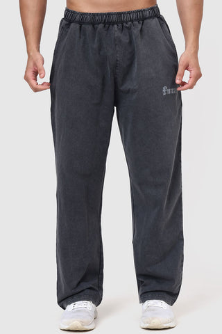 Shadow Washed Straight Tracks Dark Grey