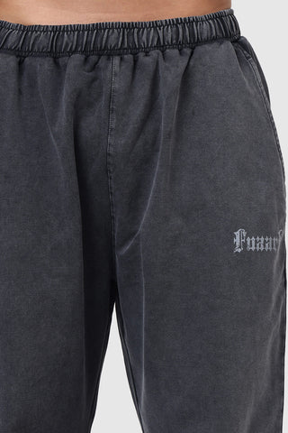 Shadow Washed Straight Tracks Dark Grey