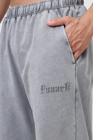 Shadow Washed Straight Tracks Light Grey