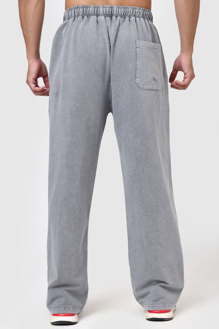 Shadow Washed Straight Tracks Light Grey