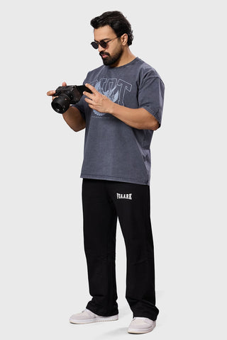 Shadow Washed Oversized T-shirt Dark Grey