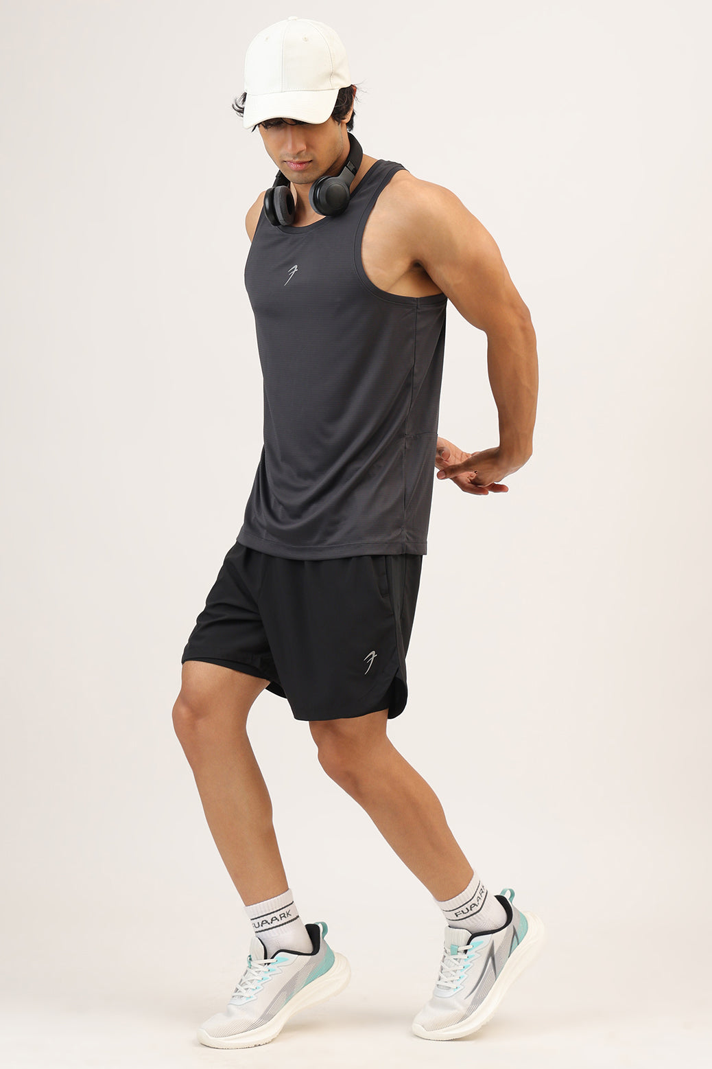 Speed Running Tank Dark Grey