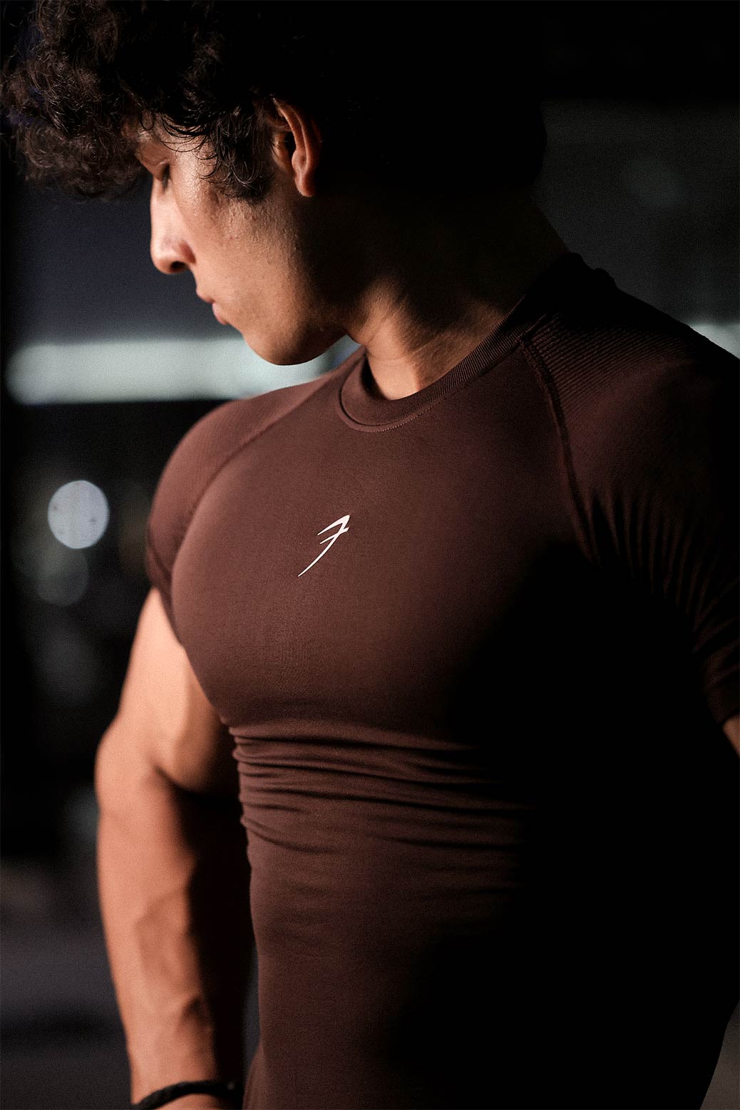 Strength Seamless T-shirt Brown