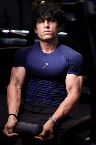 Strength Seamless T-shirt Navy