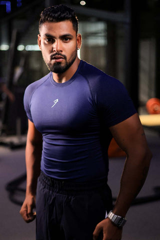 Strength Seamless T-shirt Navy
