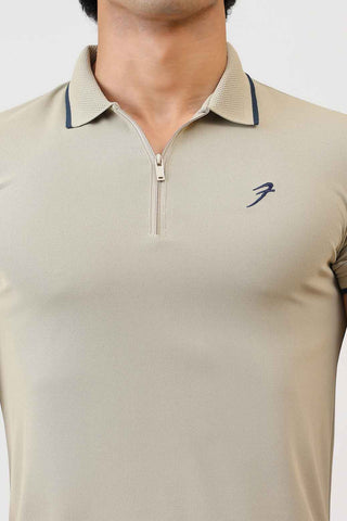 Stride Polo T-shirt Beige