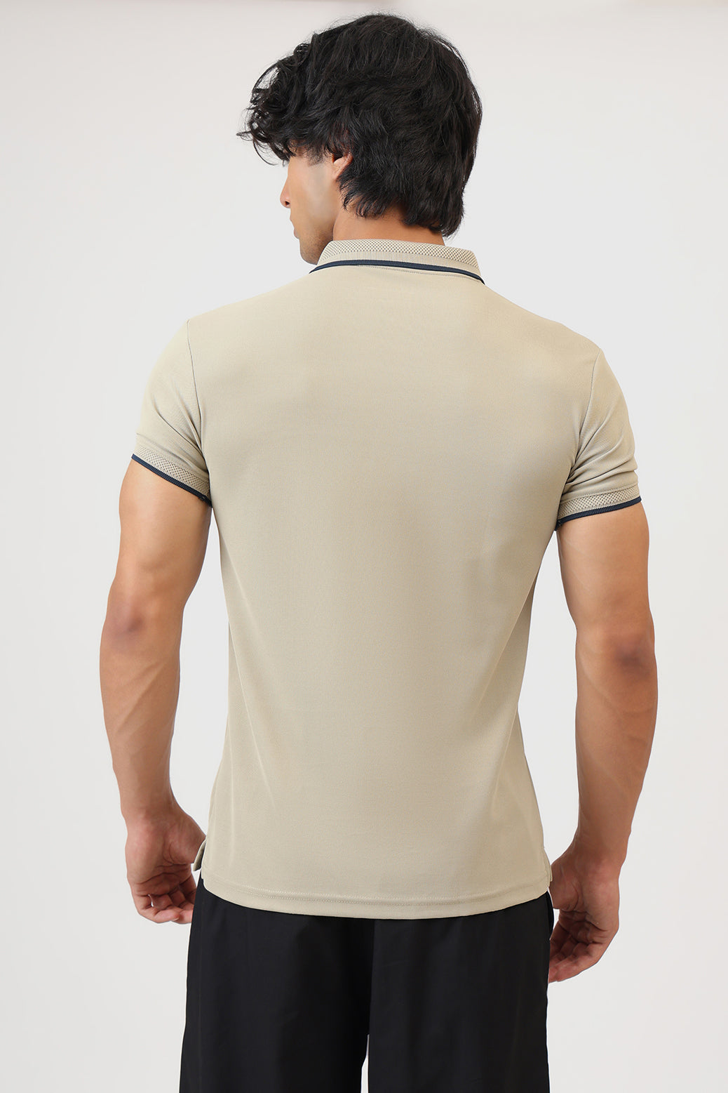 Stride Polo T-shirt Beige