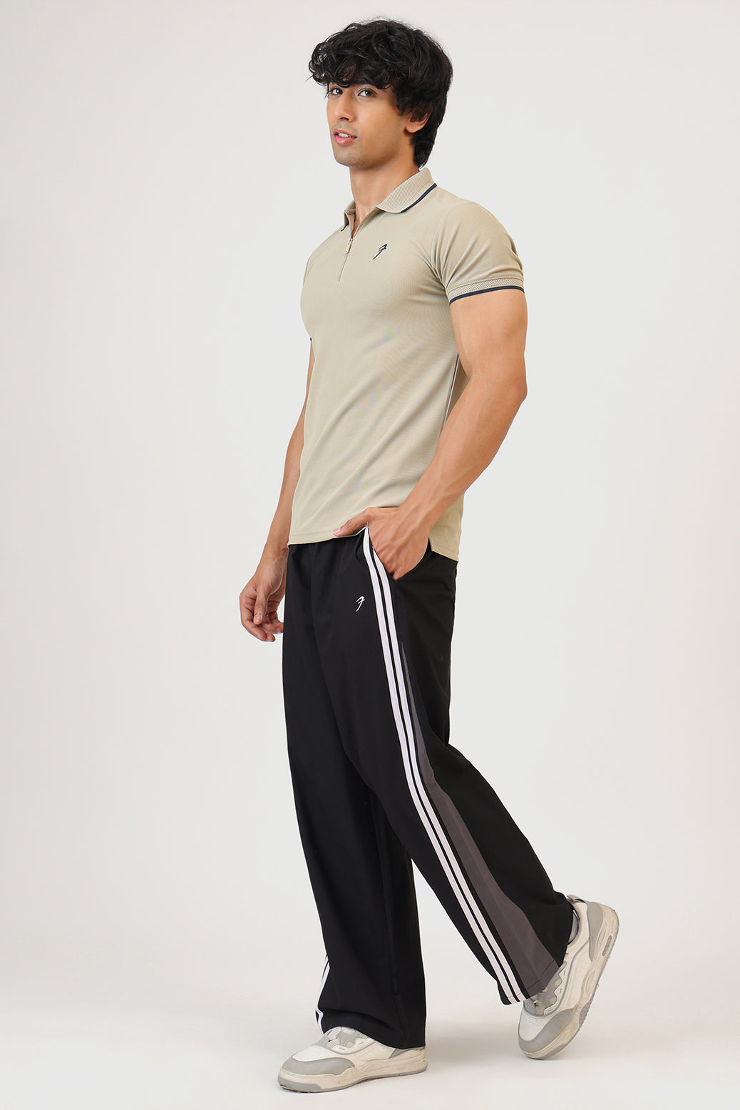 Stride Polo T-shirt Beige