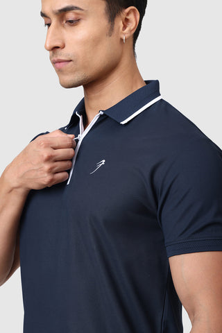 Stride Polo T-shirt Navy