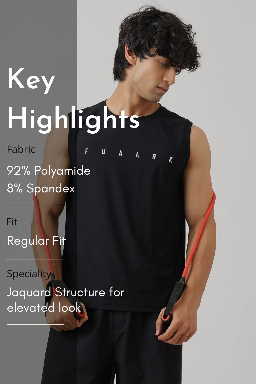 Structure Muscle Tank Black