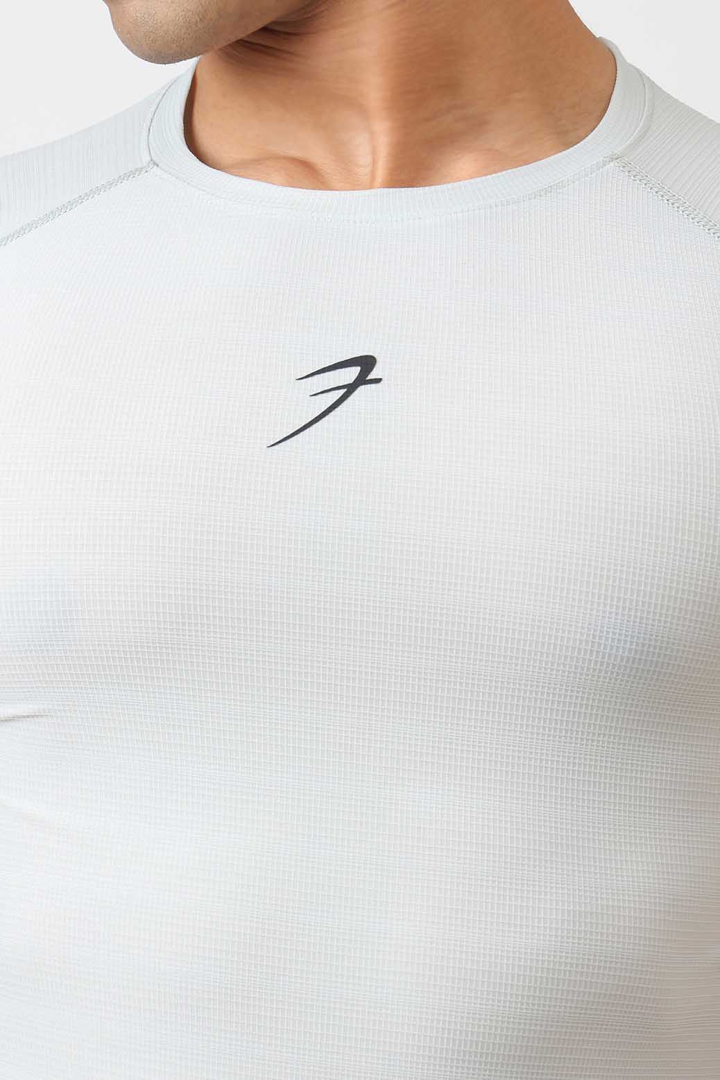 Structure Compression T-shirt Light Grey