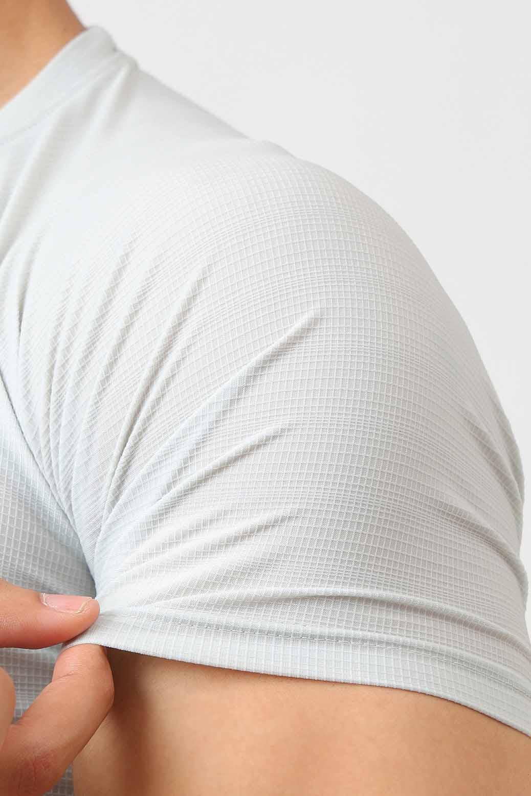 Structure Compression T-shirt Light Grey
