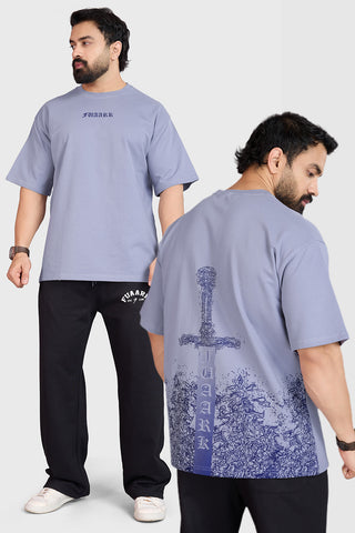 Sword Oversized T-shirt Light Grey