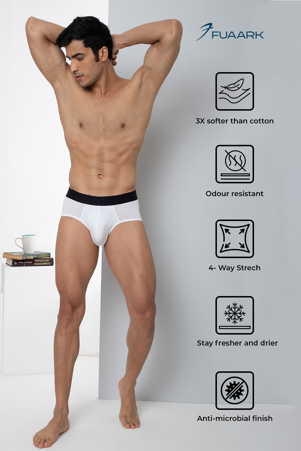 Ultra Soft Modal Briefs Classic White