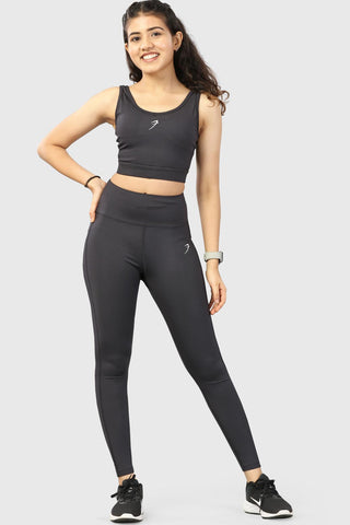Buy online Black Solid High Rise Active Wear Tight from Bottom Wear for  Women by Rooprang for ₹249 at 75% off