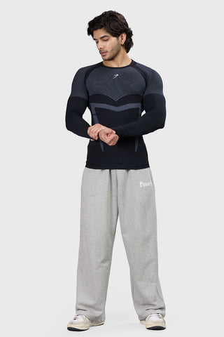Alpha Seamless Fullsleeves T-shirt Black