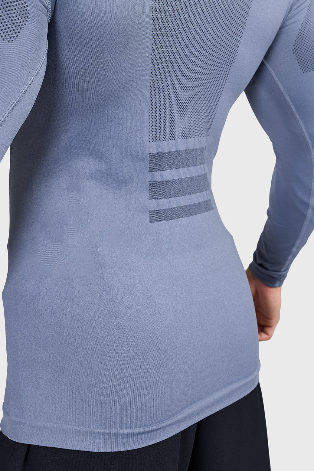 Alpha Seamless Fullsleeves T-shirt Light Grey