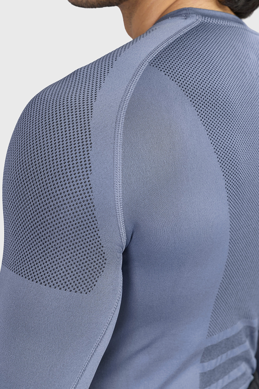 Alpha Seamless Fullsleeves T-shirt Light Grey
