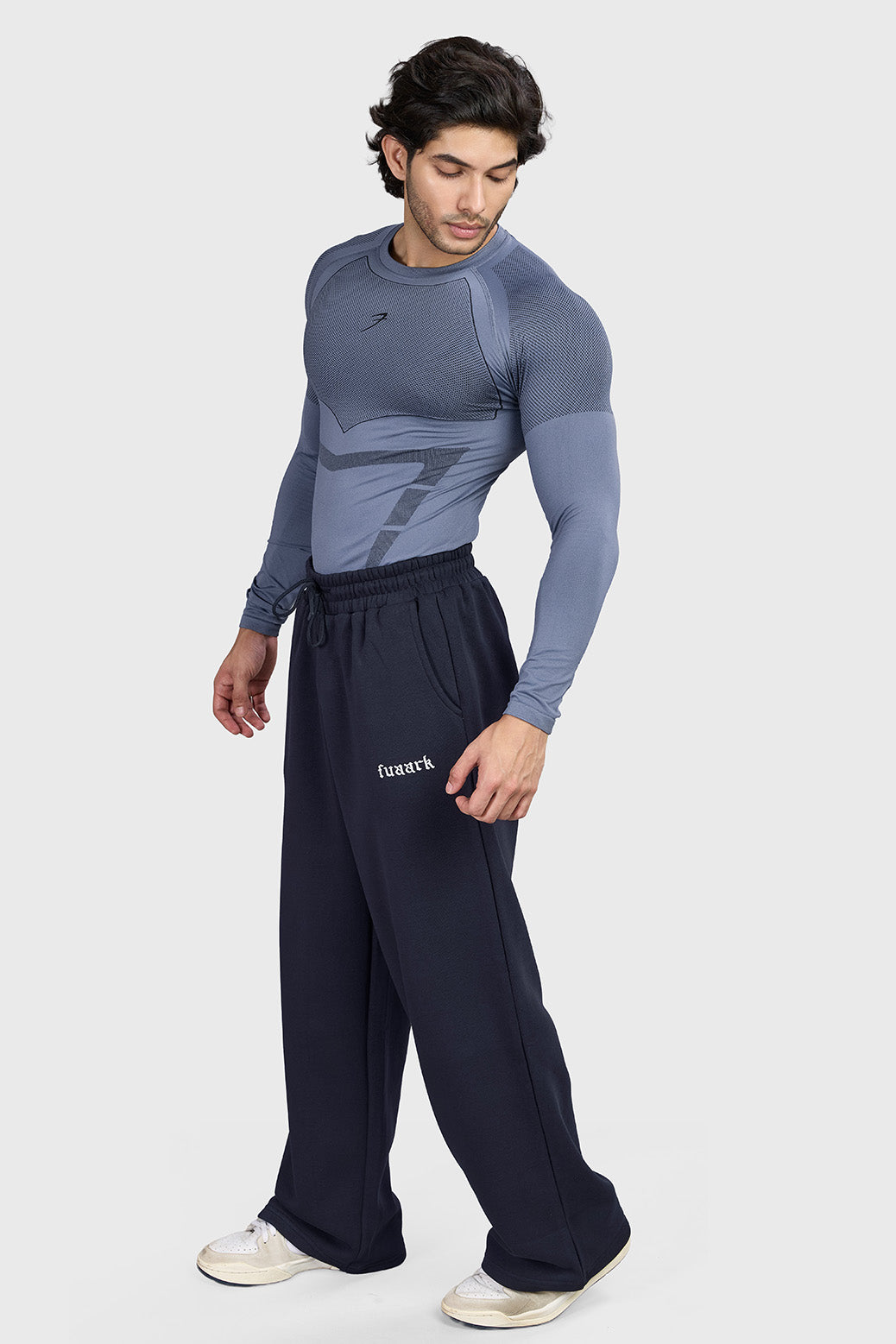Alpha Seamless Fullsleeves T-shirt Light Grey