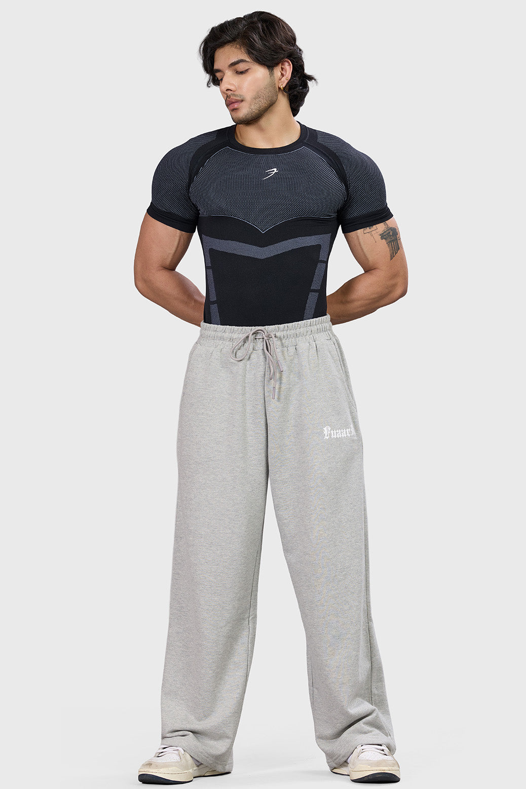 Alpha Seamless T-shirt Black/Light Grey