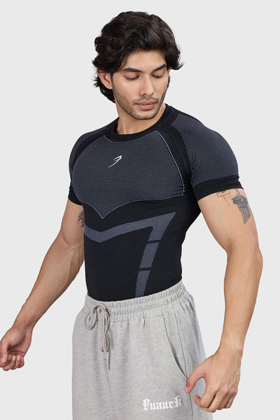 Alpha Seamless T-shirt Black/Light Grey