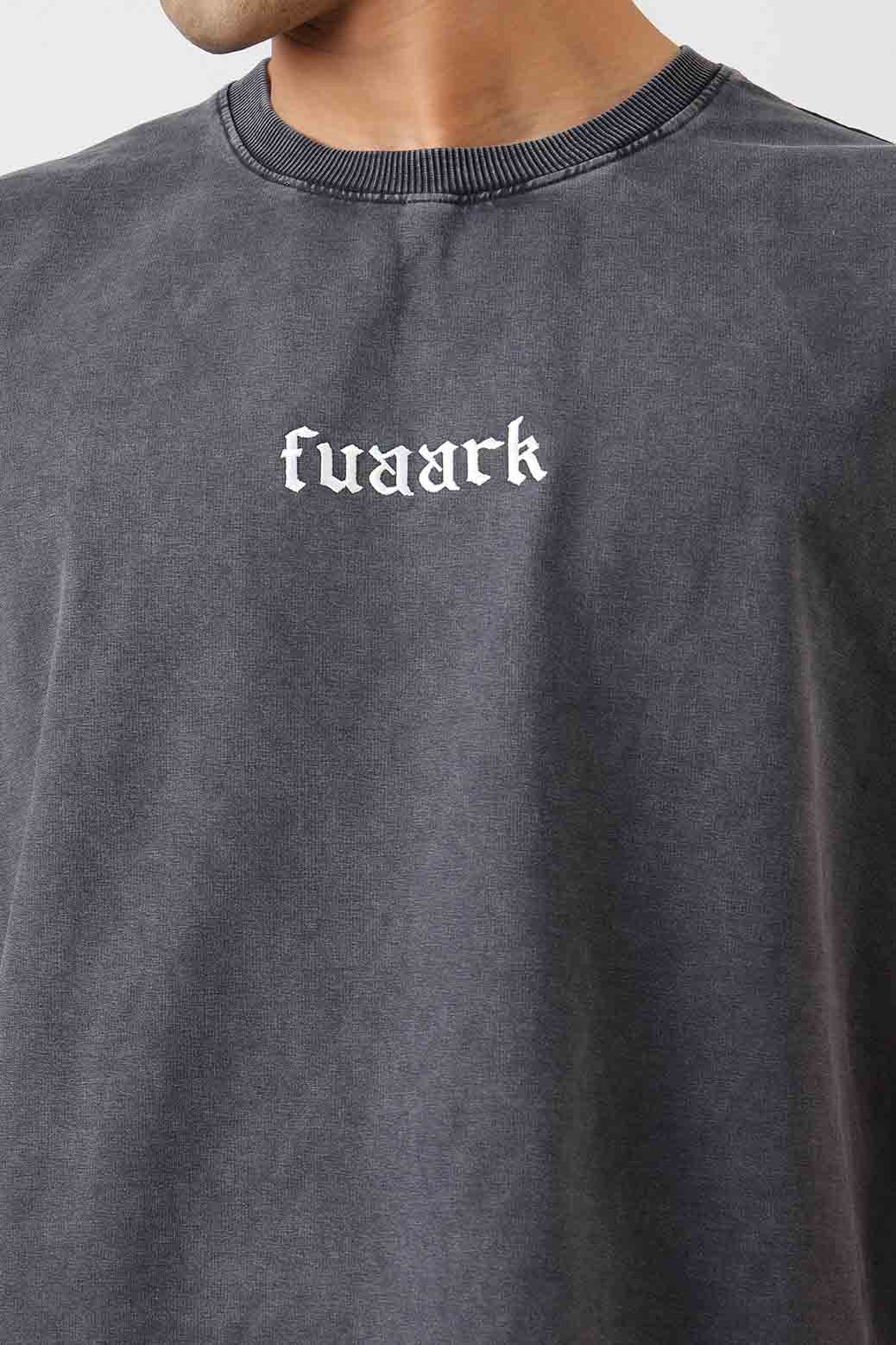 Blackout Washed Capsleeves Tank Dark Grey