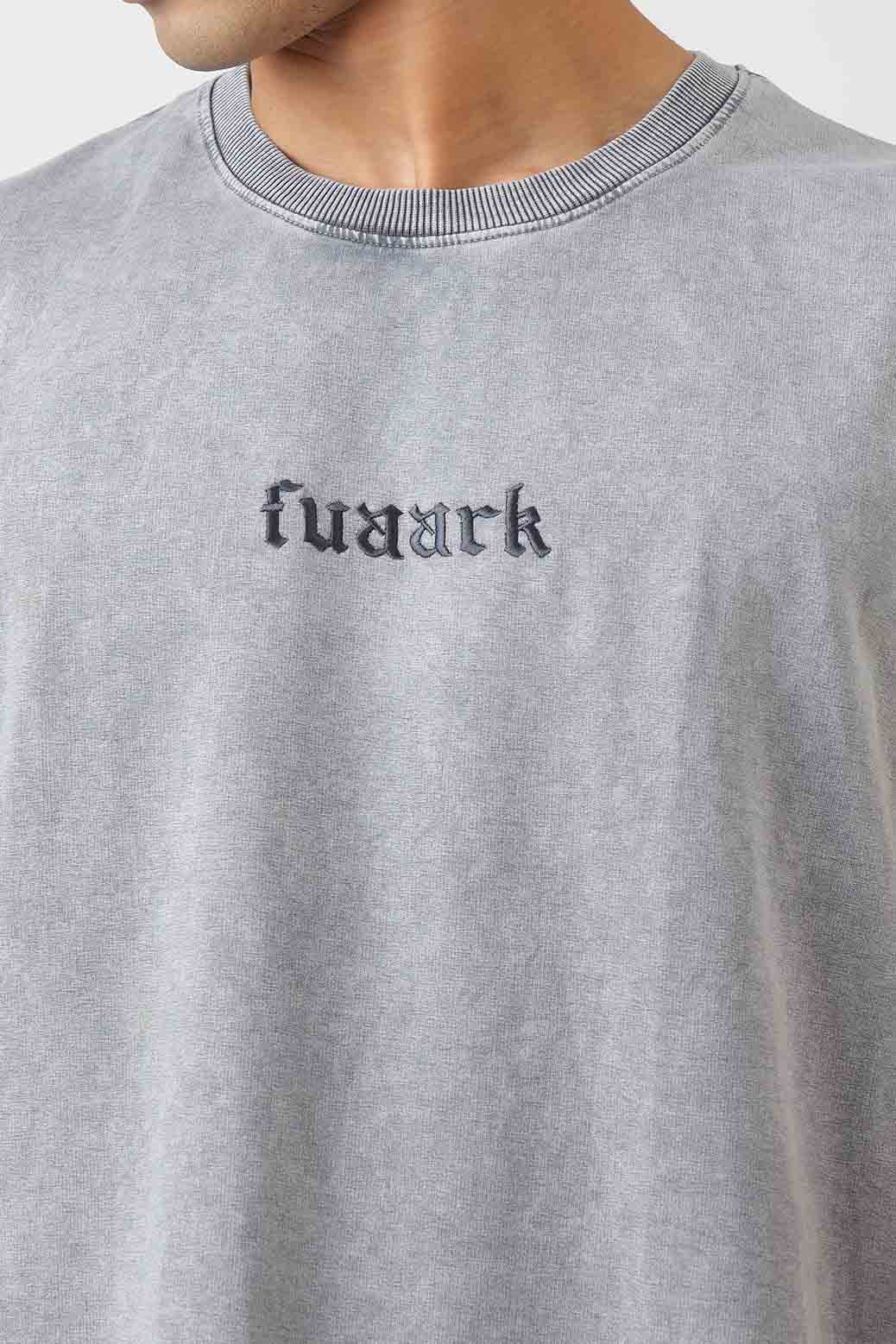 Blackout Washed Capsleeves Tank Light Grey