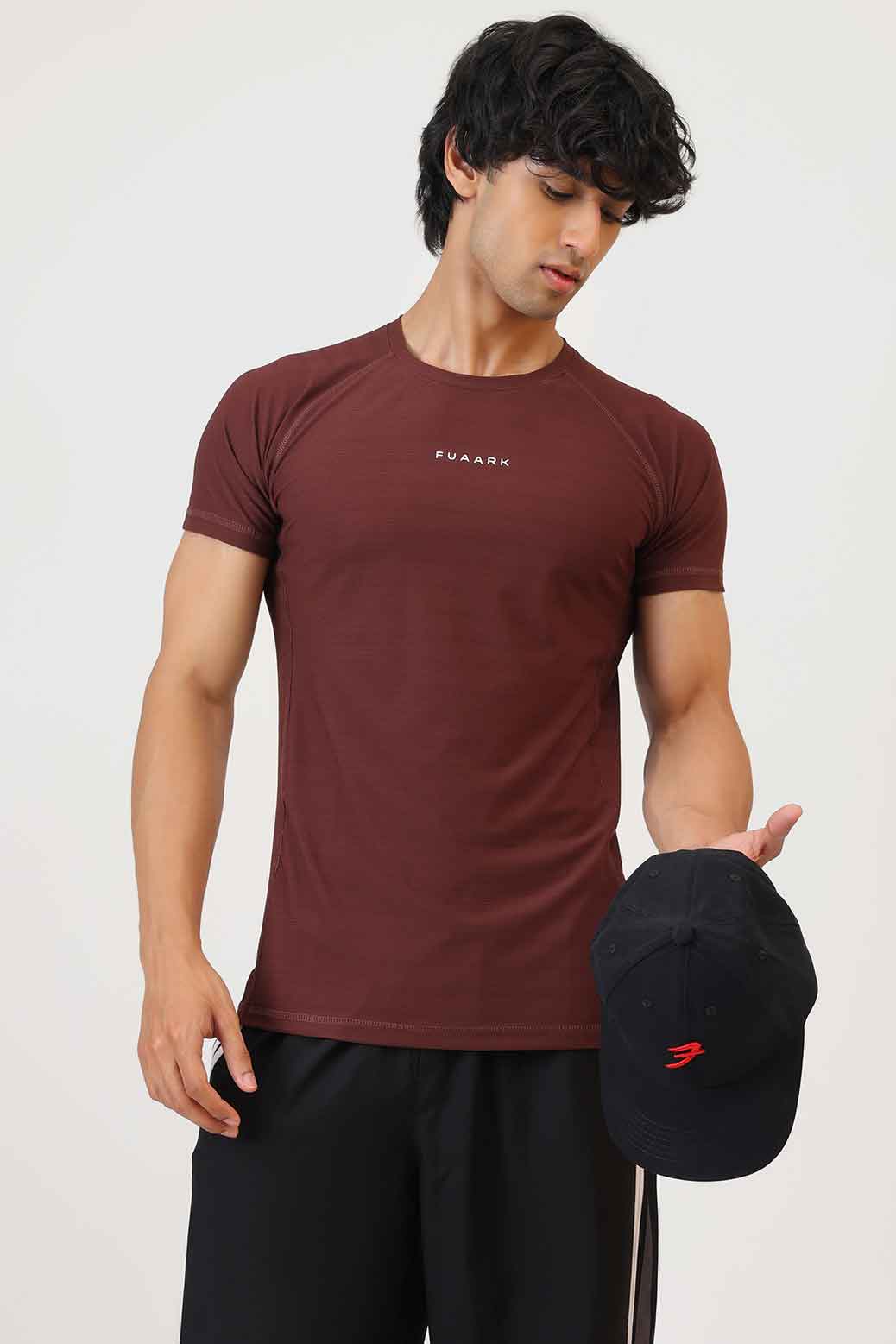 Blaze Nylon T-shirt Brown