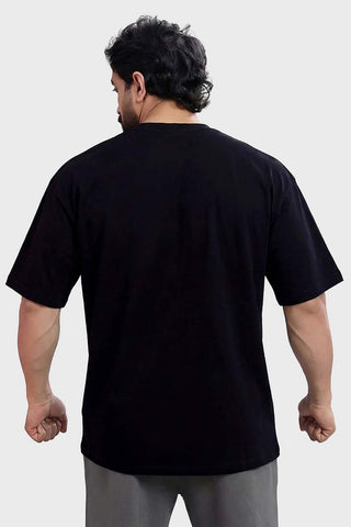 Born Of The Glitch Oversized T-shirt Black