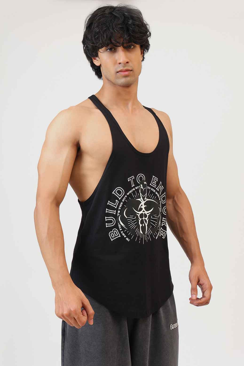 Regular Stringers Buy Fuaark Build To Endure Stringer Black | Regular Fit Stringer – FUAARK