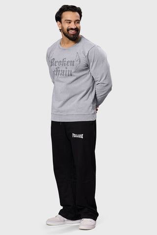 Shadow Washed Sweatshirt Light Grey