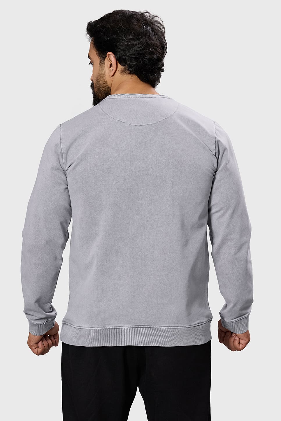 Shadow Washed Sweatshirt Light Grey