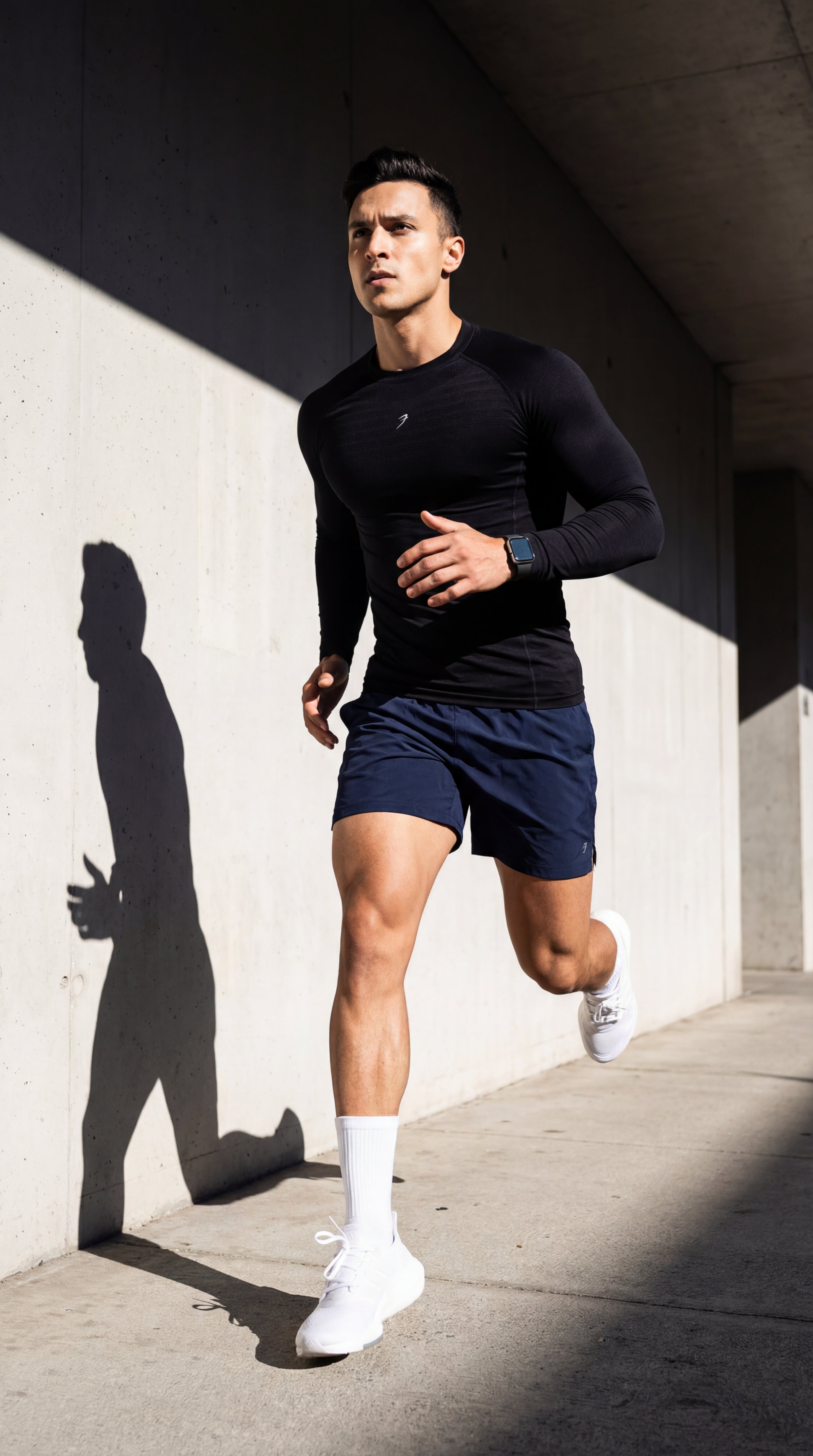 Power Seamless Fullsleeves T-shirt Black