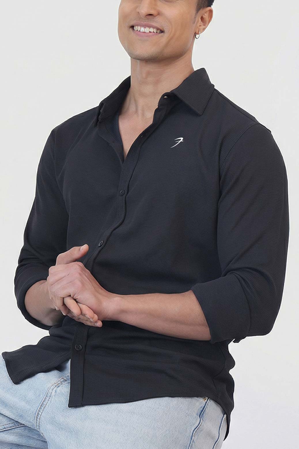 Foundation Fullsleeves Shirt Black